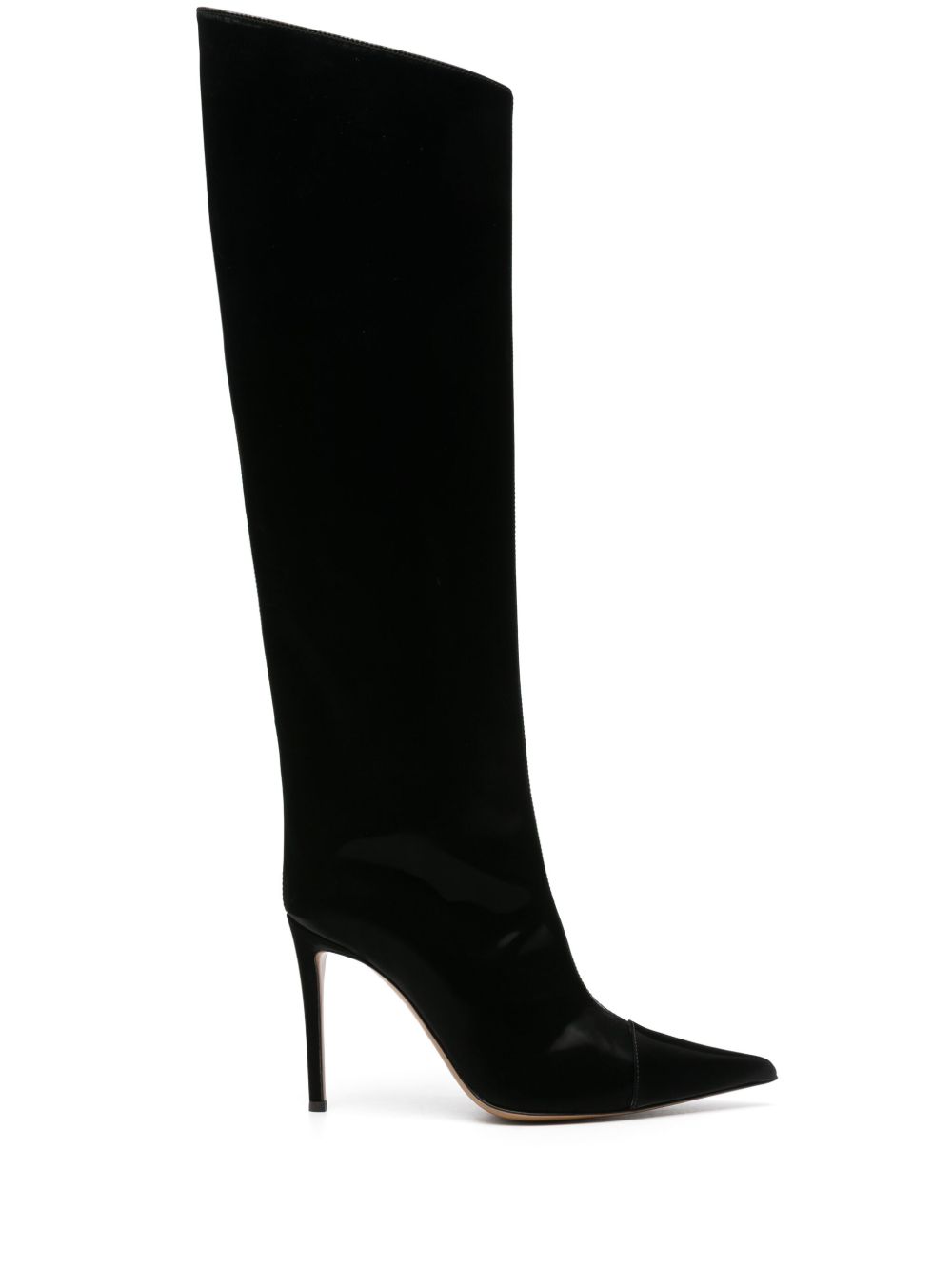 Alexandre Vauthier Alex 高跟及膝靴 - 黑色