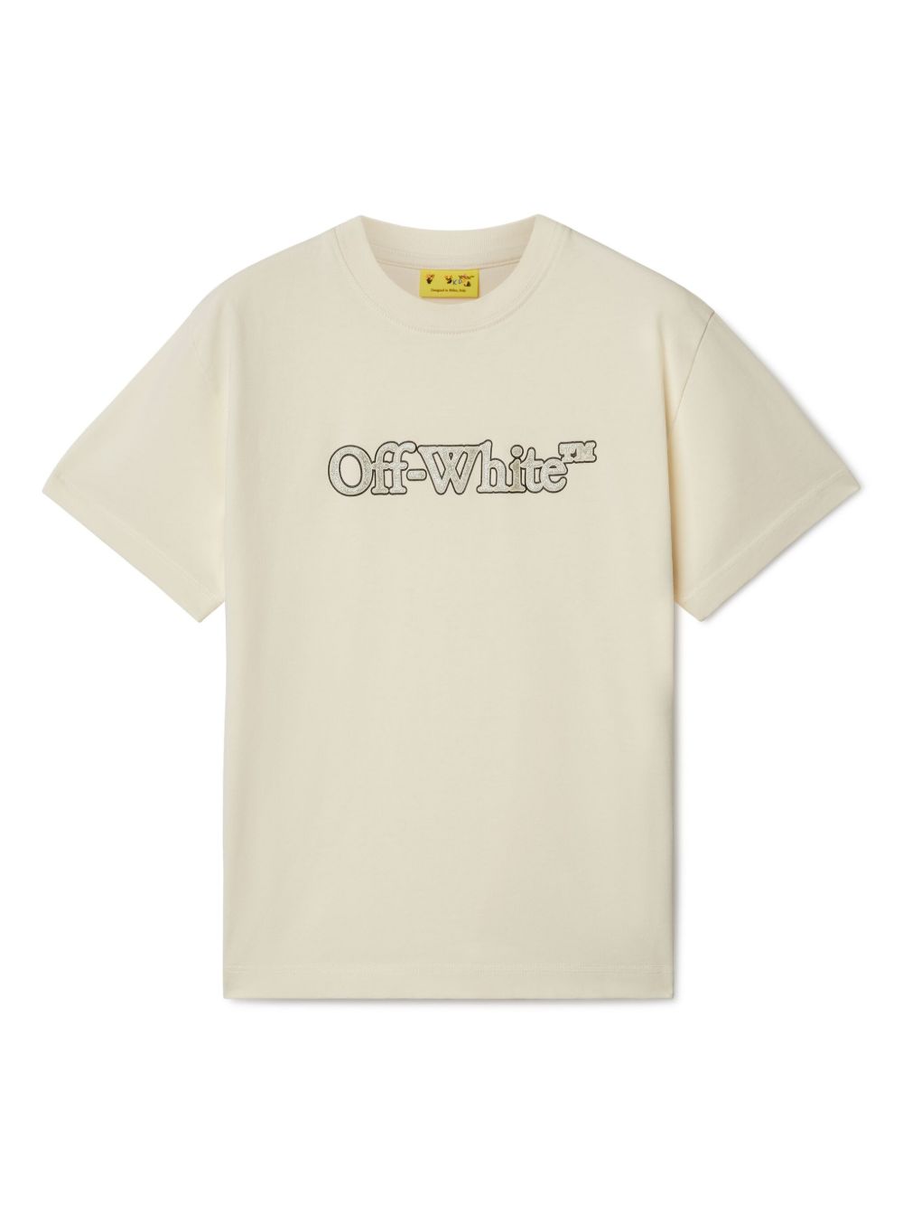 Off-White Kids Big Bookish 棉T恤 - 白色