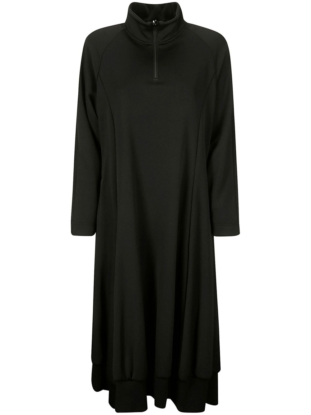 Yohji Yamamoto 高领连衣裙 - 黑色