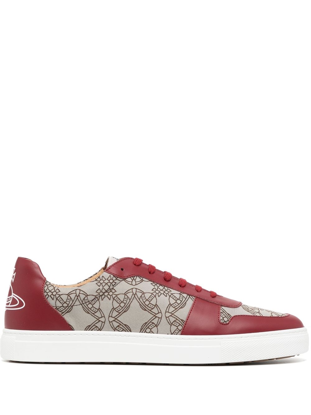 Vivienne Westwood logo印花低帮运动鞋 - 红色