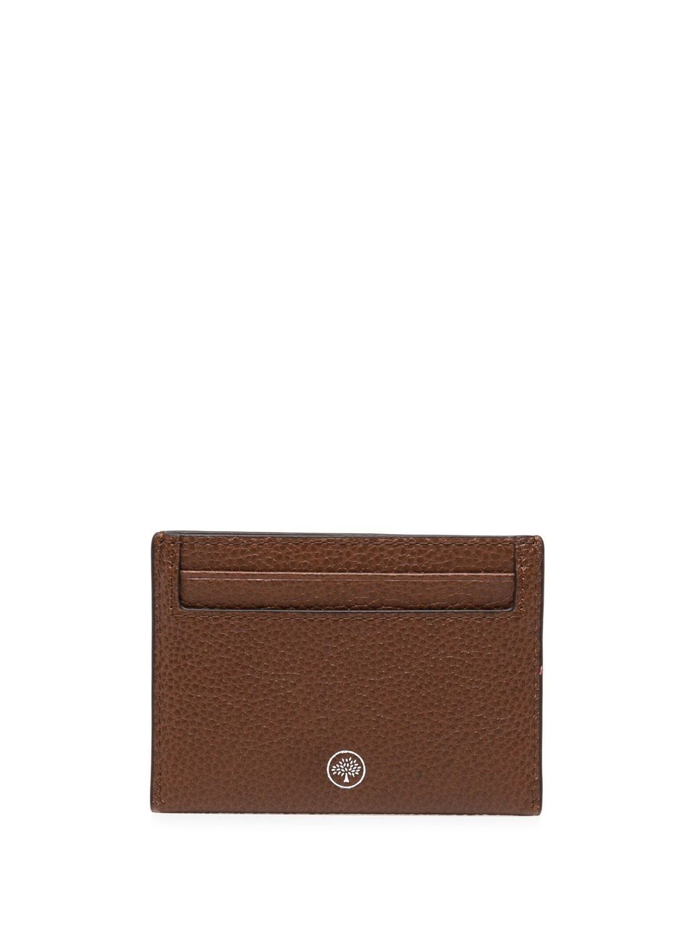 Mulberry logo缀饰卡夹 - 褐色