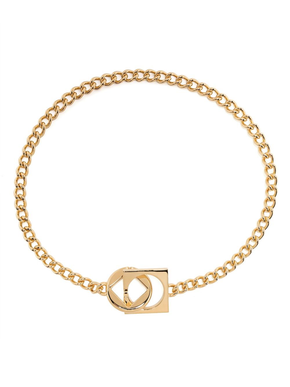 Jacquemus Le Collier Rond Carré 项圈式项链 - 金色