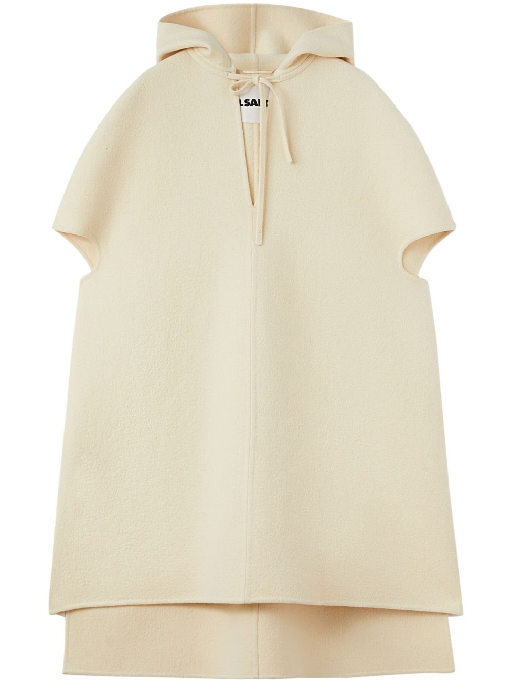 Jil Sander 短袖连帽斗篷 - 中性色