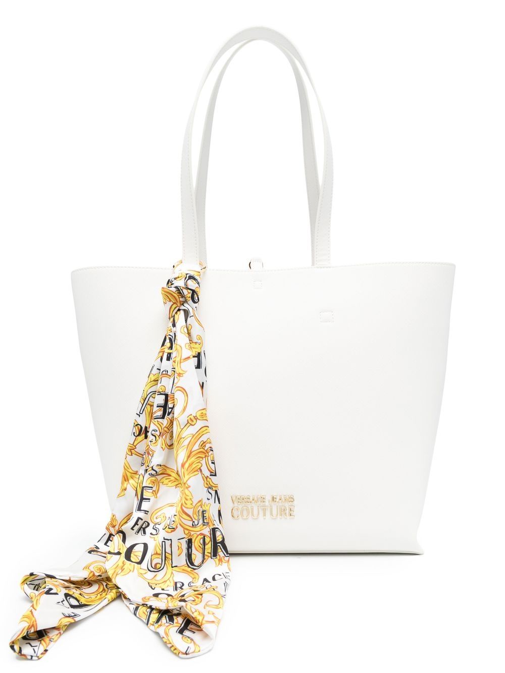 Versace Jeans Couture 标牌logo手提包 - 白色