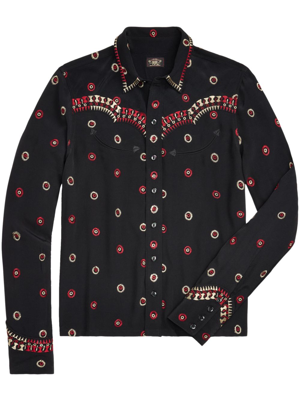 Ralph Lauren RRL Charlie 图案印花衬衫 - 黑色