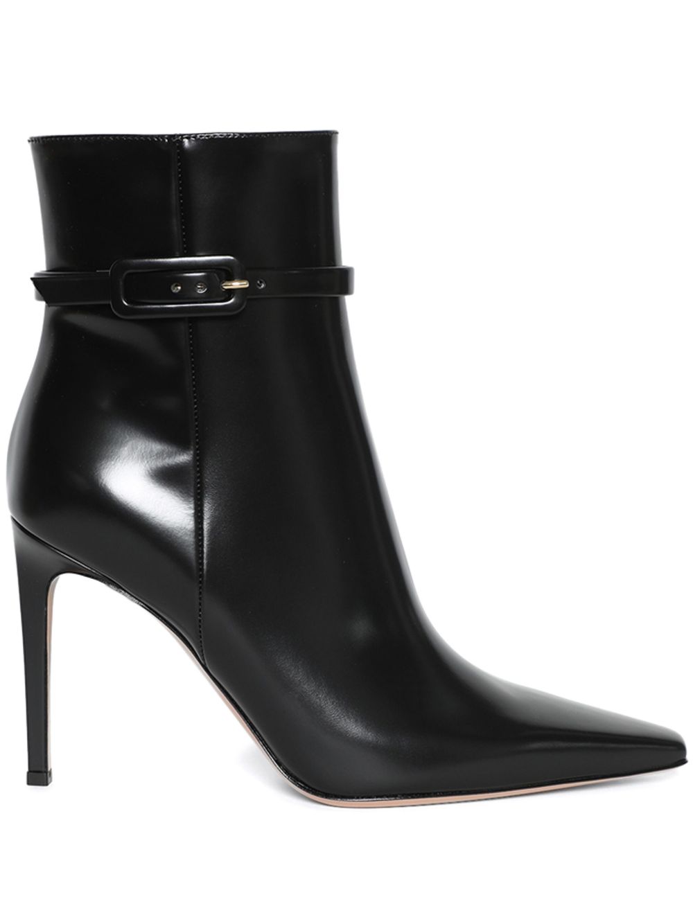 Gianvito Rossi Tokio皮质高跟及踝靴 - 黑色