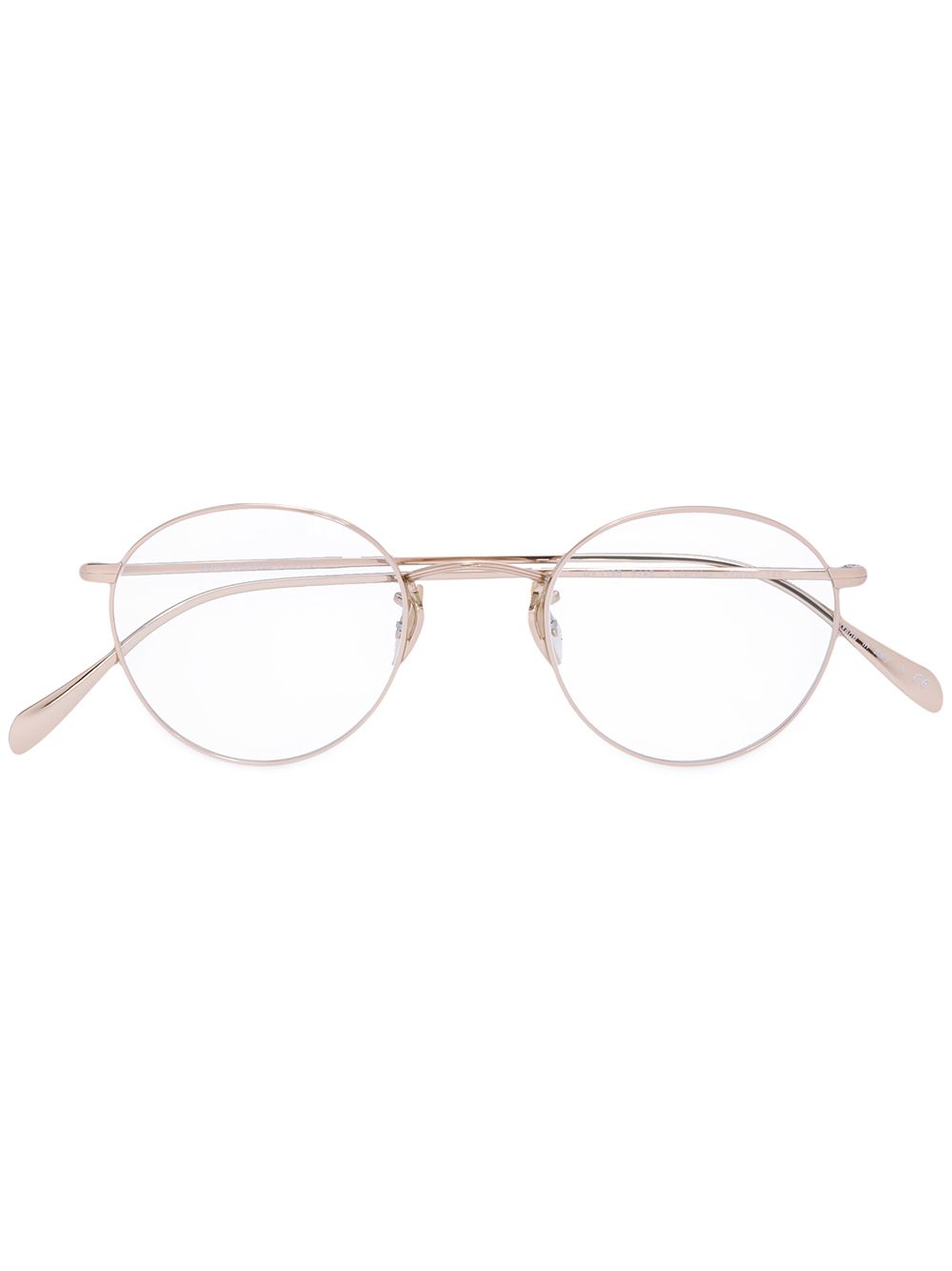 Oliver Peoples 圆框眼镜 - 金属色