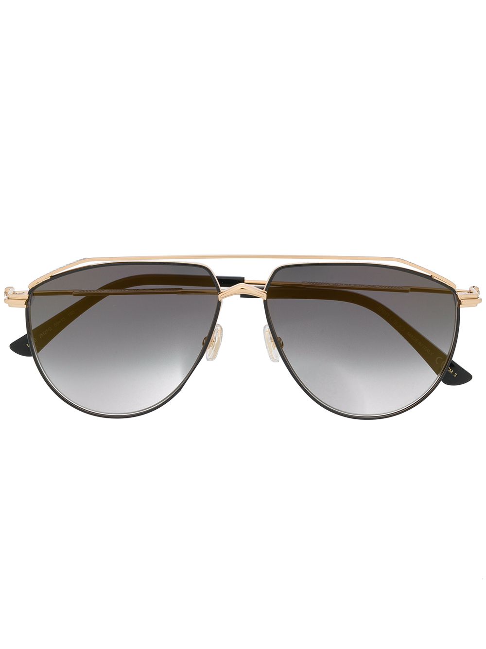 Jimmy Choo Eyewear Lexs 飞行员镜框太阳眼镜 - 金色