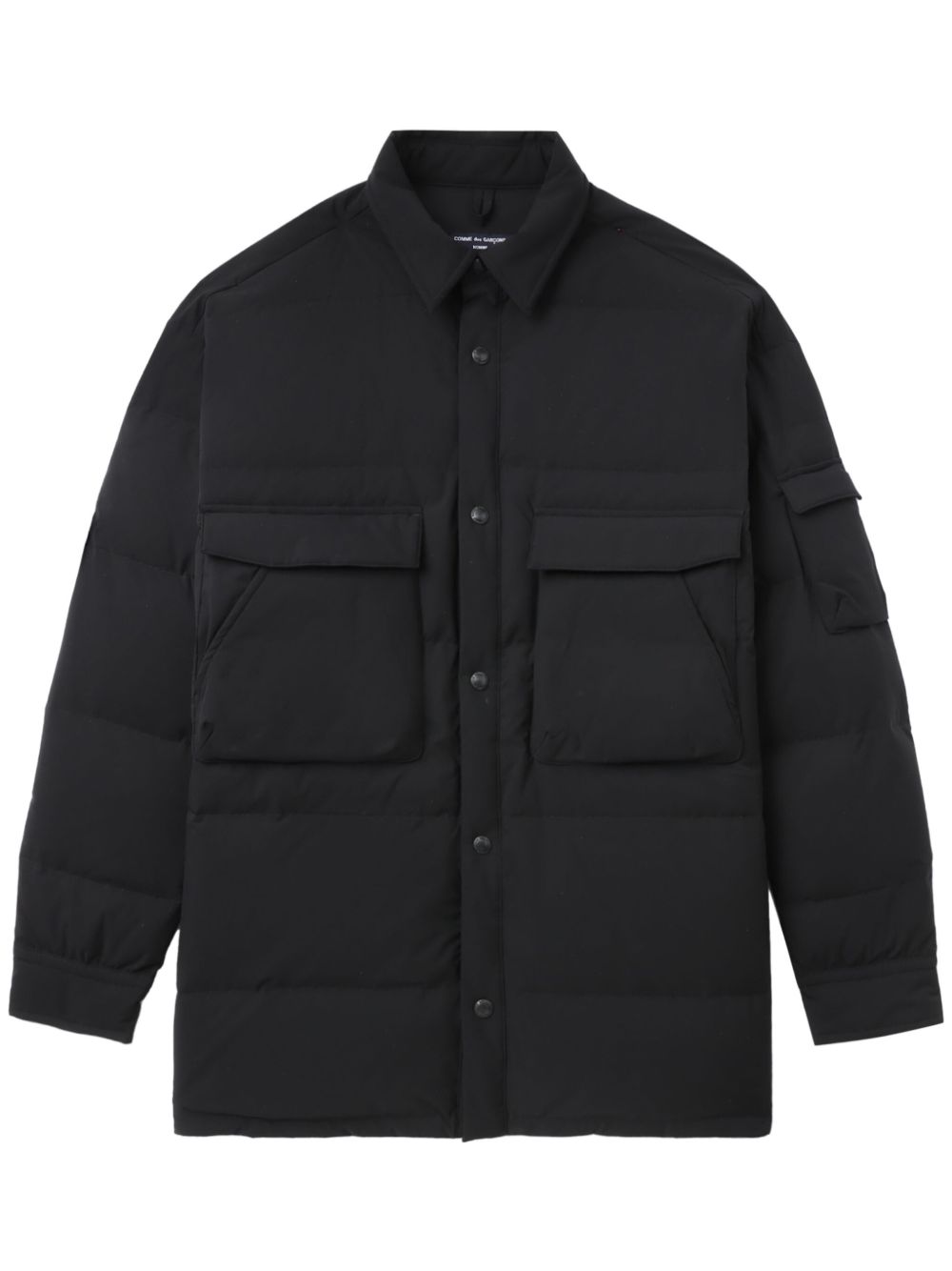 Comme des Garçons Homme 填充衬衫式夹克 - 黑色