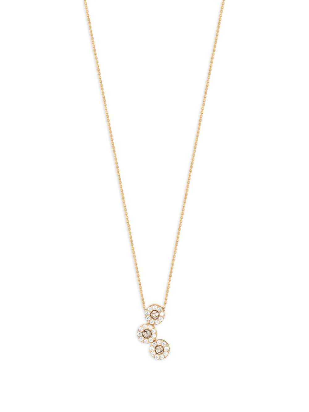 Officina Bernardi 18K黄金 Moon Grace 钻石项链 - 金色