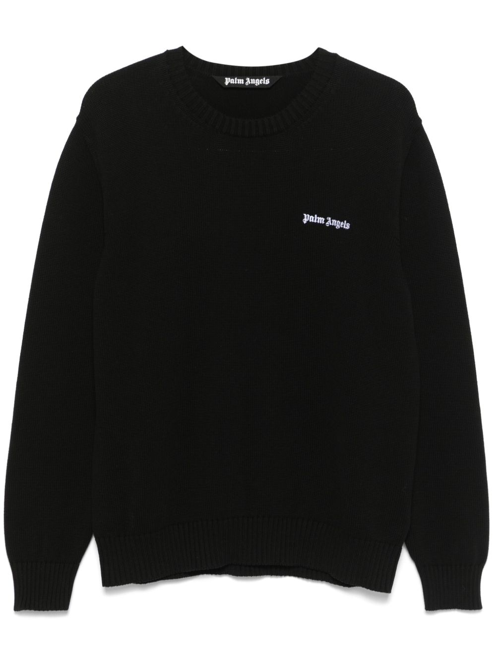 Palm Angels logo刺绣卫衣 - 黑色