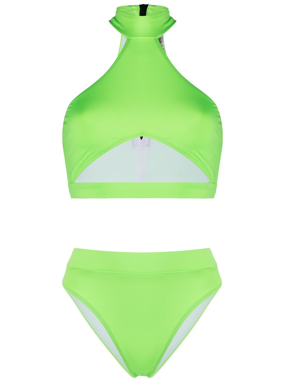 Noire Swimwear Bahamas 镂空两件式比基尼 - 绿色