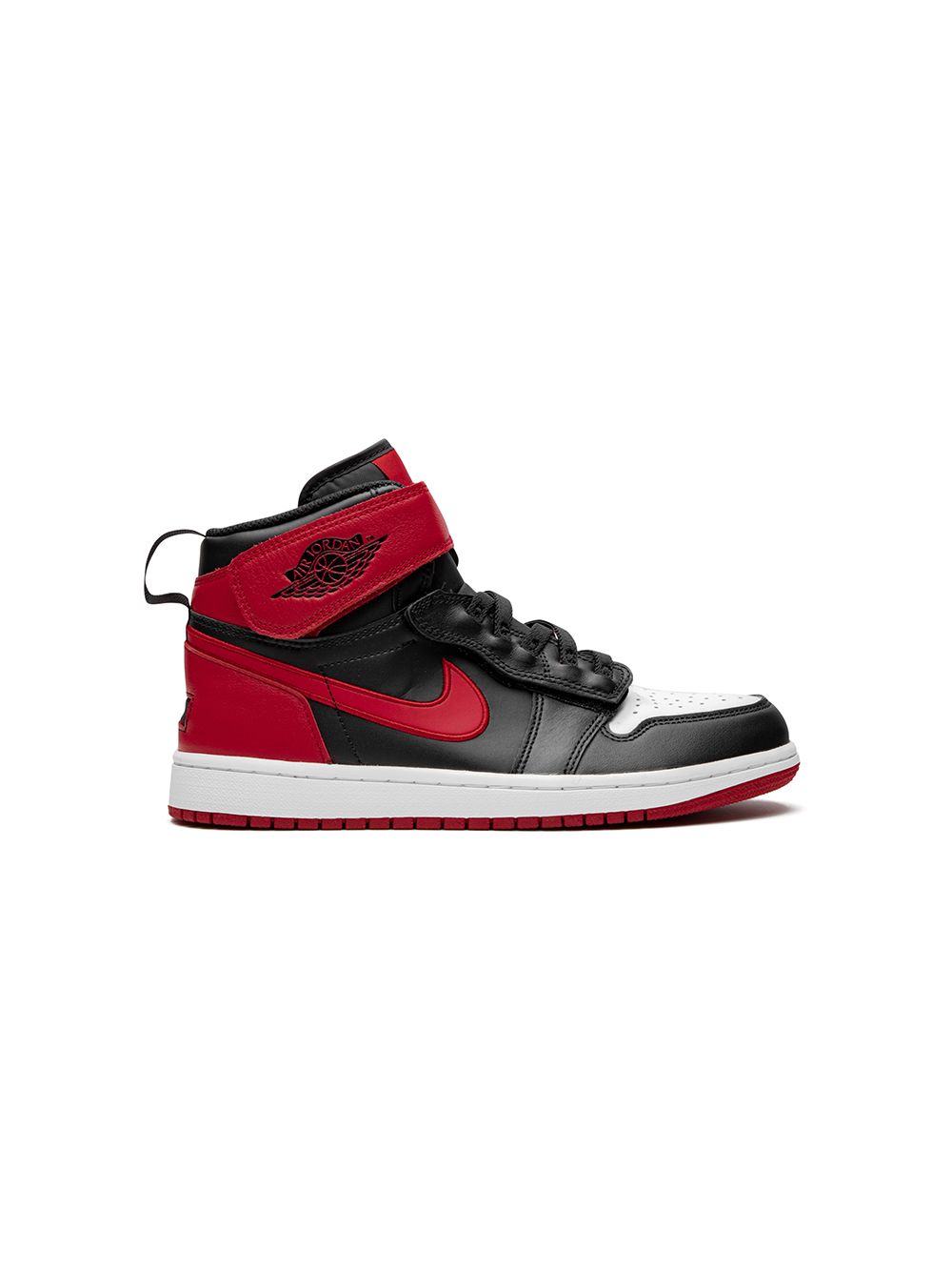 Jordan Air Jordan 1 Hi Flyease Bred White Toe 运动鞋 - 黑色