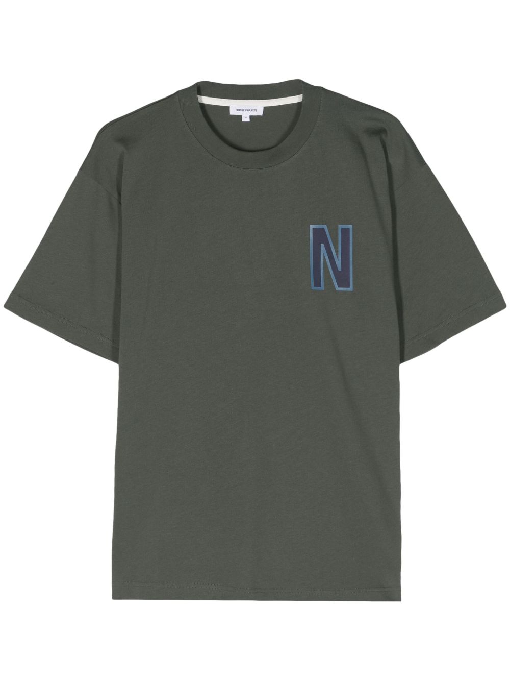 Norse Projects Simon logo印花T恤 - 绿色