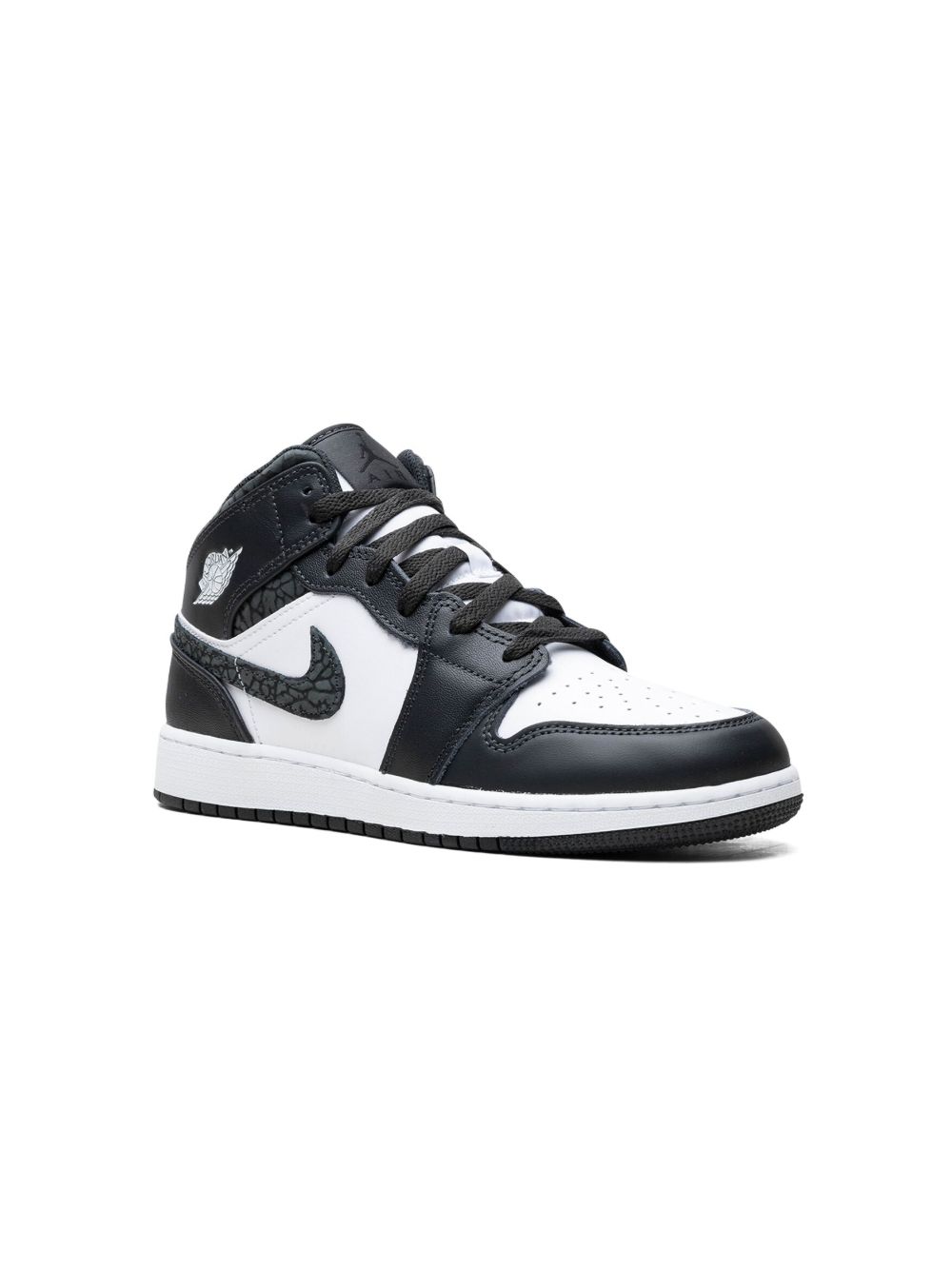 Jordan Kids Air Jordan 1 Mid Panda Elephant 运动鞋 - 黑色