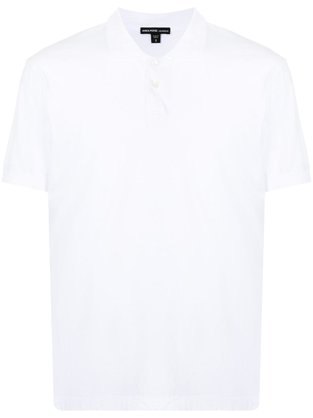 James Perse Luxe Lotus 平纹针织polo衫 - 白色