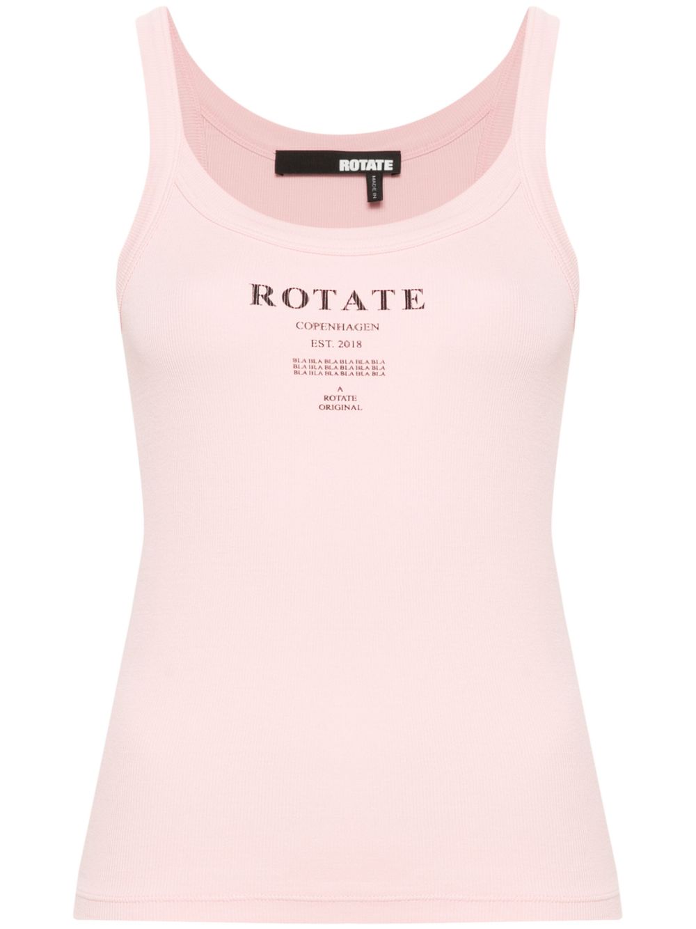 ROTATE BIRGER CHRISTENSEN logo印花坦克背心 - 粉色