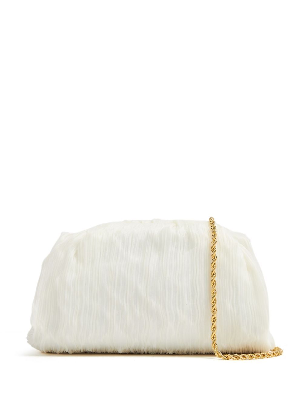 Loeffler Randall Willa 褶饰手拿包 - 白色