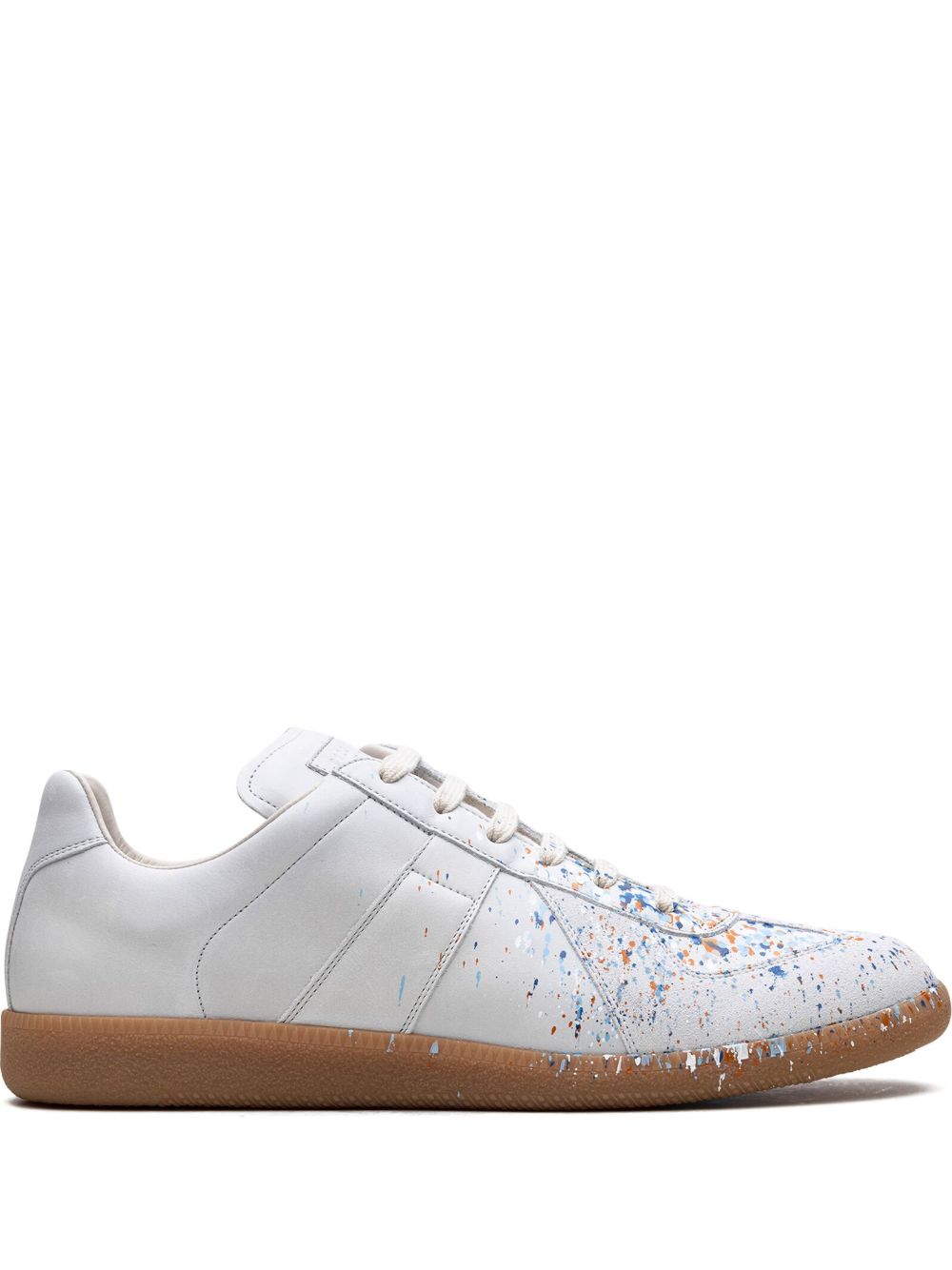 Maison Margiela Replica Light Grey Splatter 运动鞋 - 白色