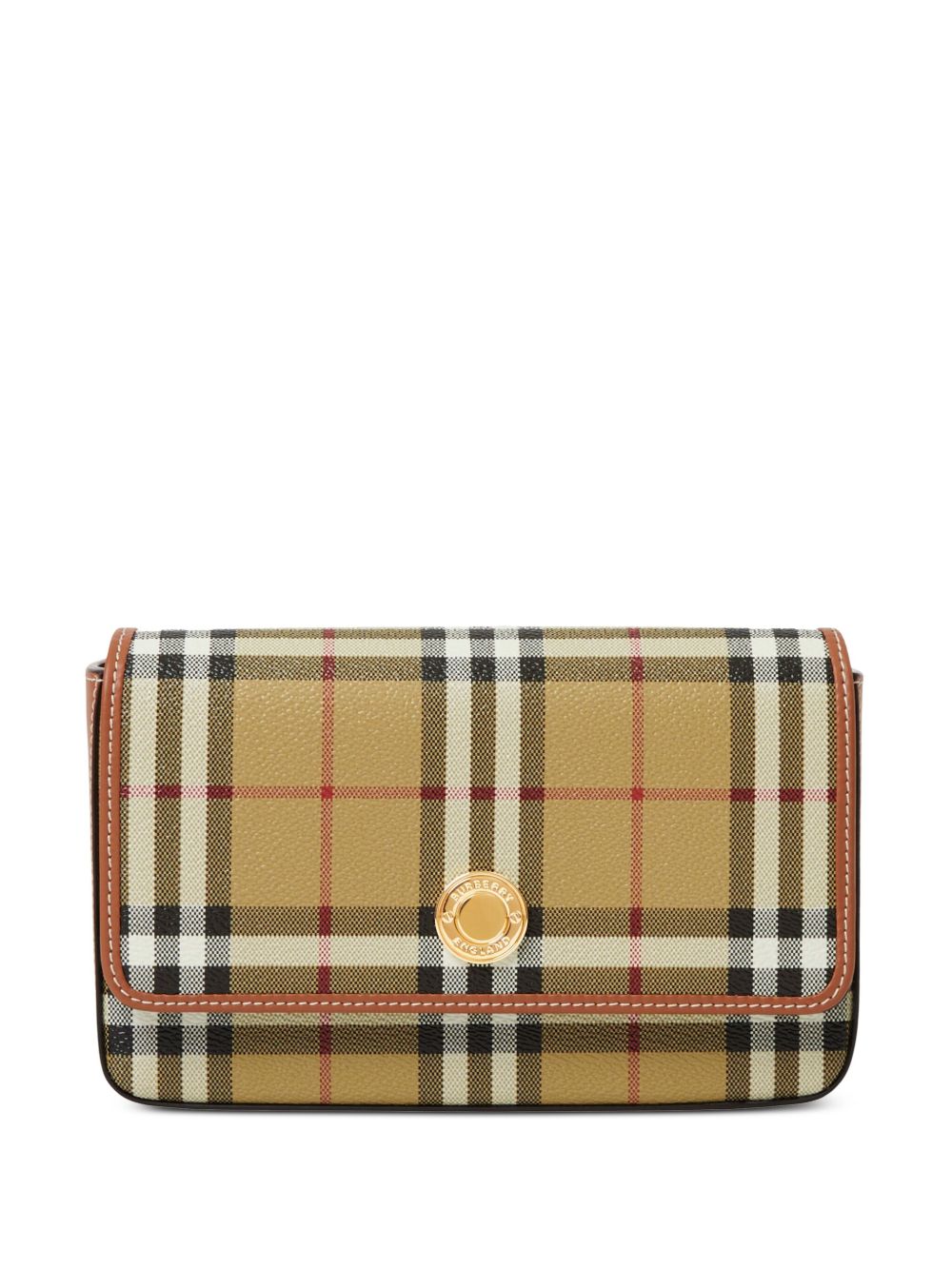 Burberry Hampshire 经典格纹斜挎包 - 中性色