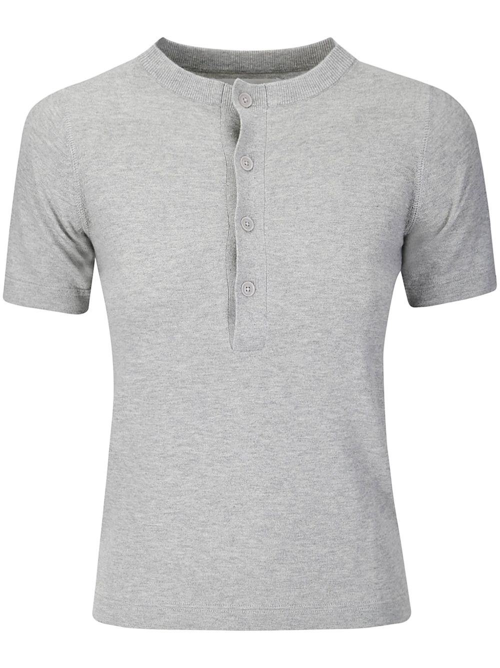 extreme cashmere Eva polo top - 灰色