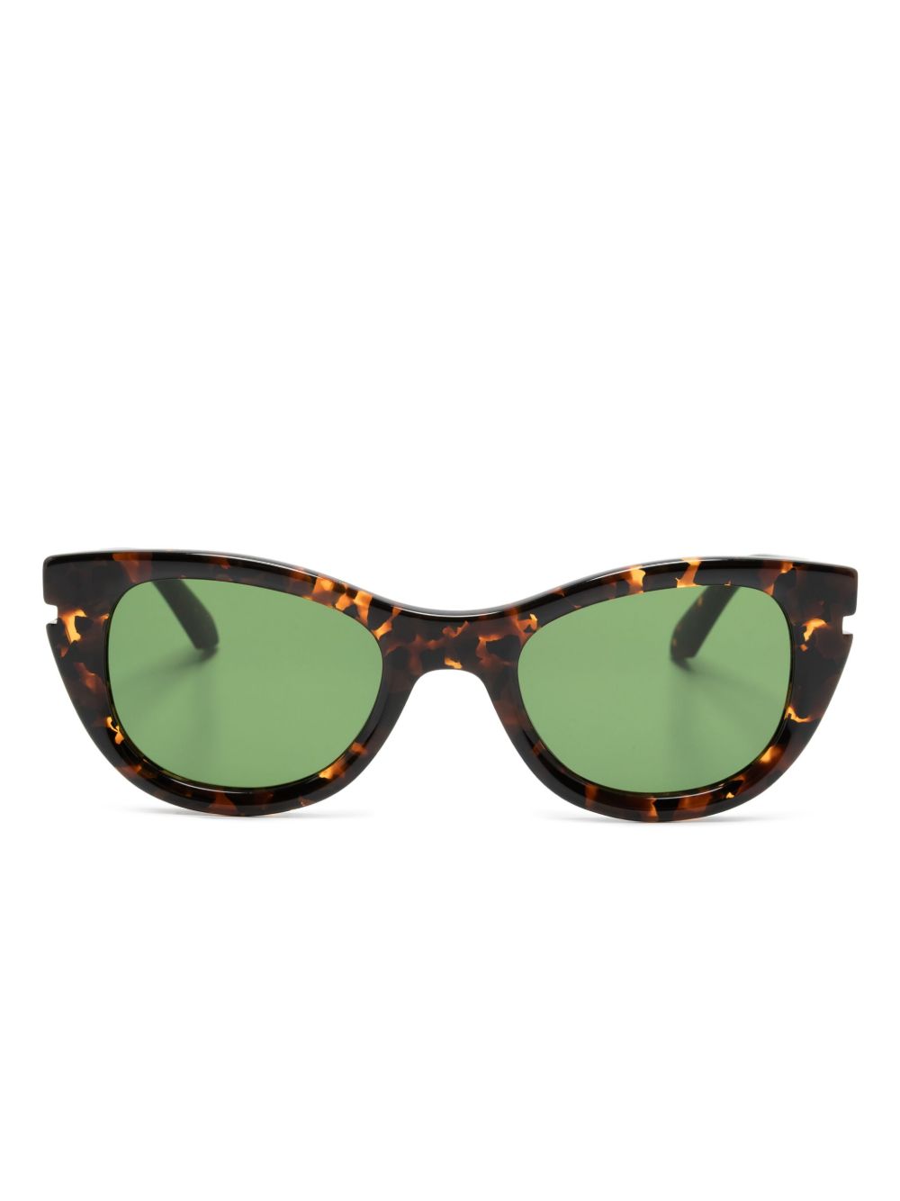 Off-White Eyewear 猫眼框太阳眼镜 - 褐色
