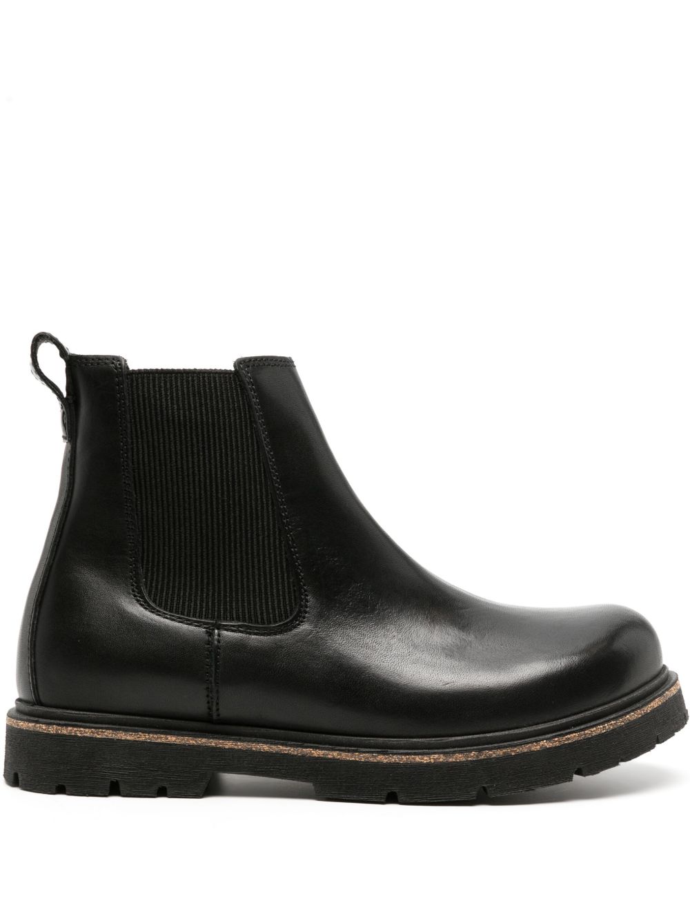 Birkenstock Highwood 皮质切尔西靴 - 黑色
