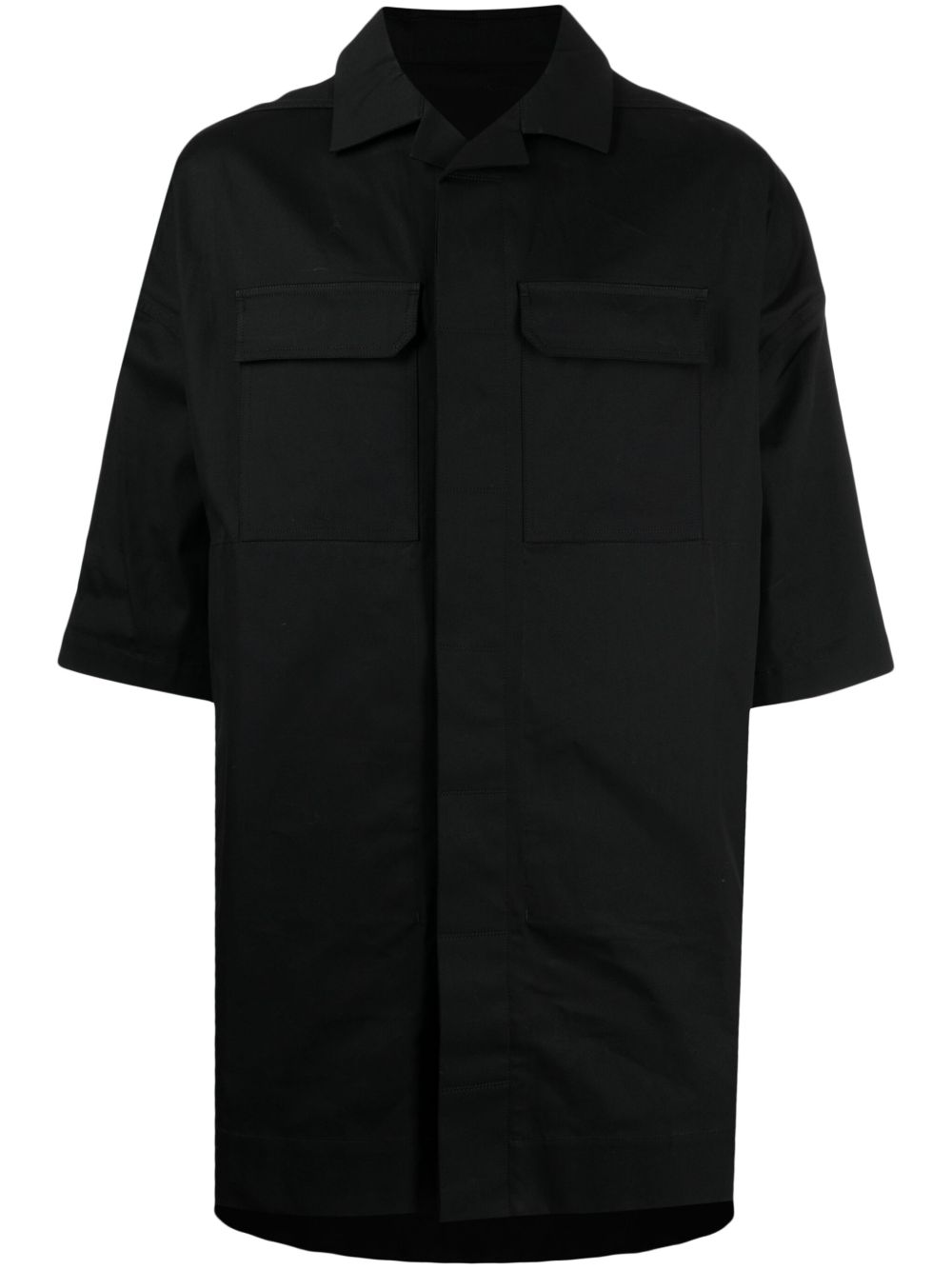 Rick Owens Magnum Tommy 棉衬衫 - 黑色