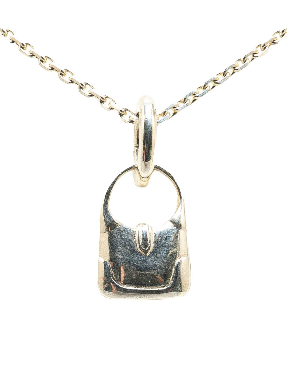 Hermès Pre-Owned 纯银 Amulettes Trim 吊饰装饰项链（2010-2020年典藏款） - 银色