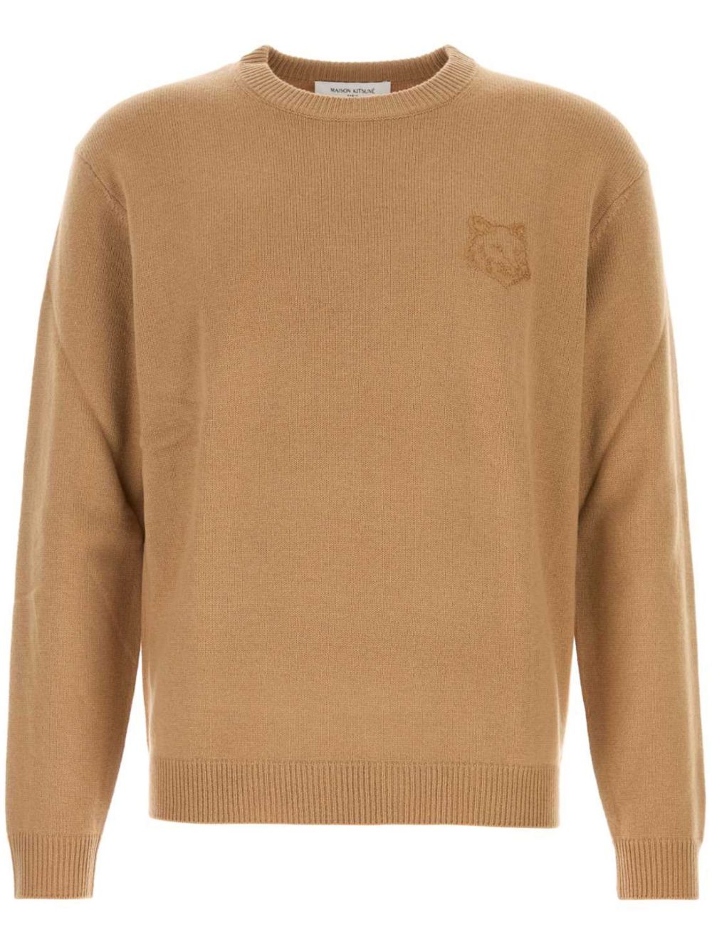Maison Kitsuné Bold Fox Head 刺绣毛衣 - 中性色