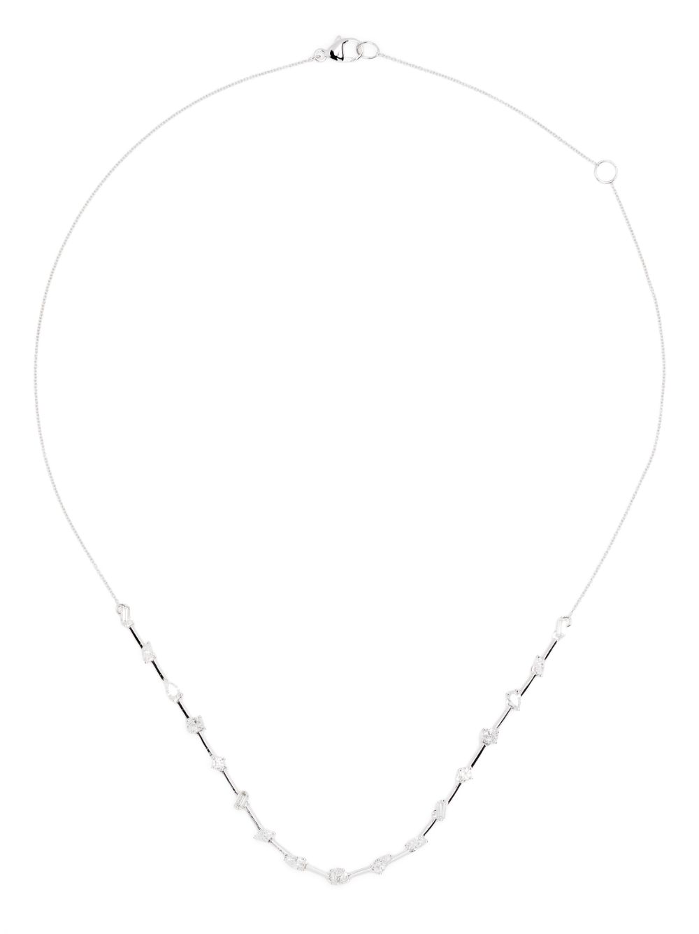 Dana Rebecca Designs Alexa Jordyn 14K白金钻石项链 - 银色