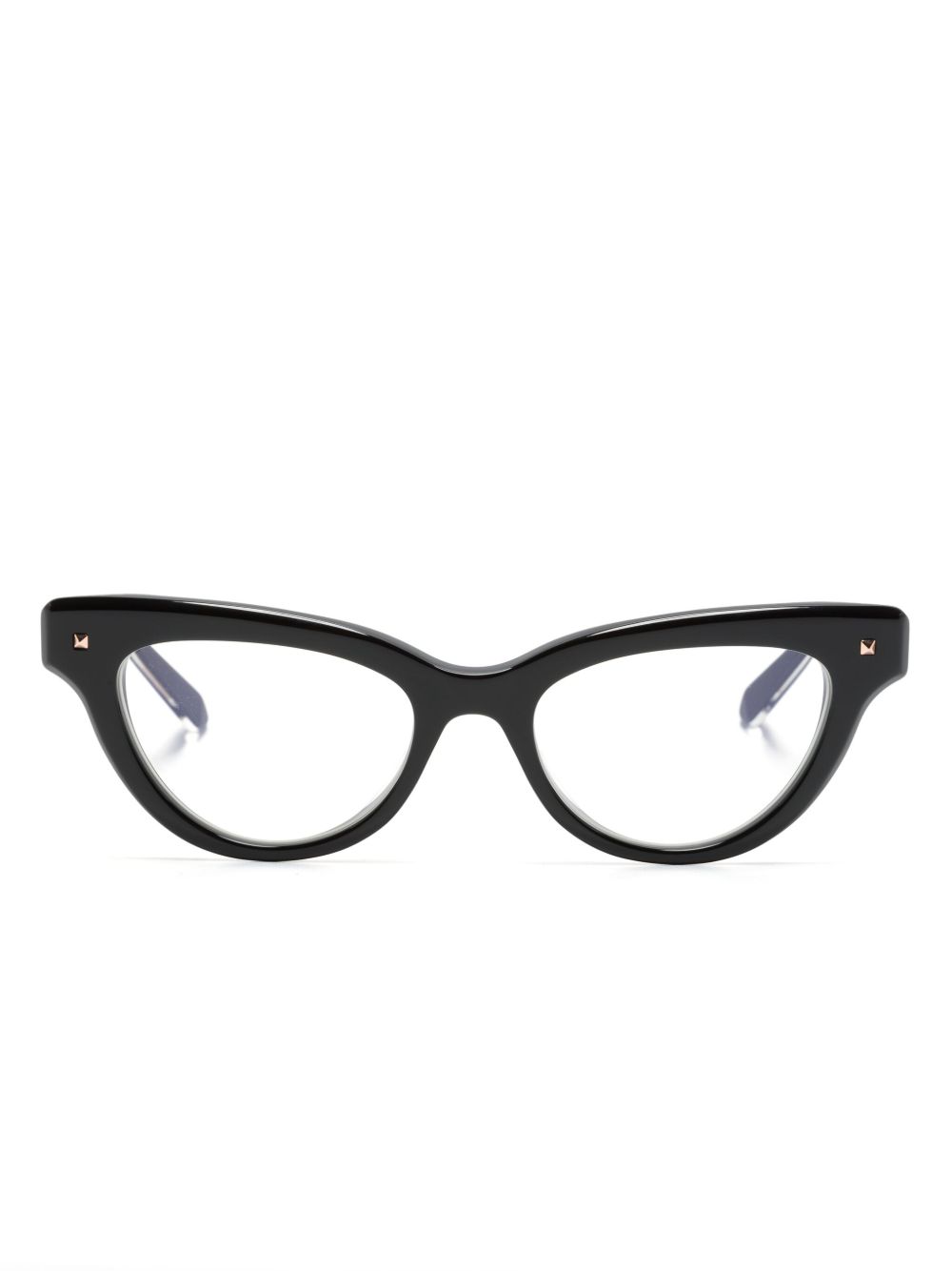 VALENTINO GARAVANI EYEWEAR V-Essential II 猫眼框眼镜 - 黑色