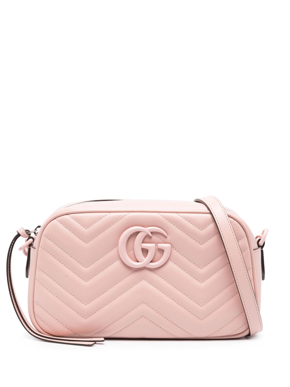 Gucci GG Marmont 小号单肩包 - 粉色