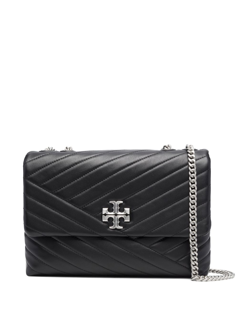 Tory Burch Kira Chevron 两用单肩包 - 黑色