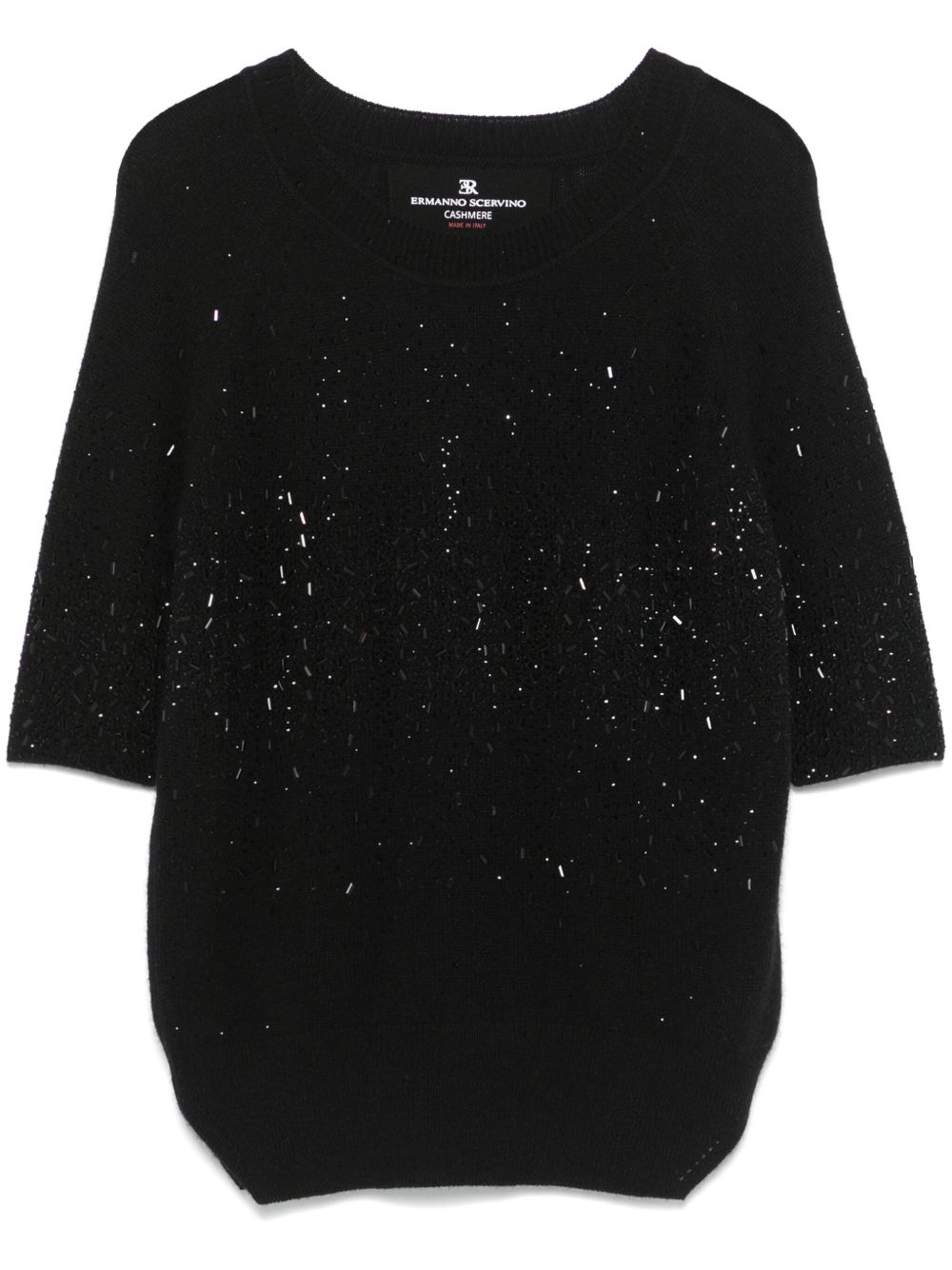 Ermanno Scervino 晶饰毛衣 - 黑色