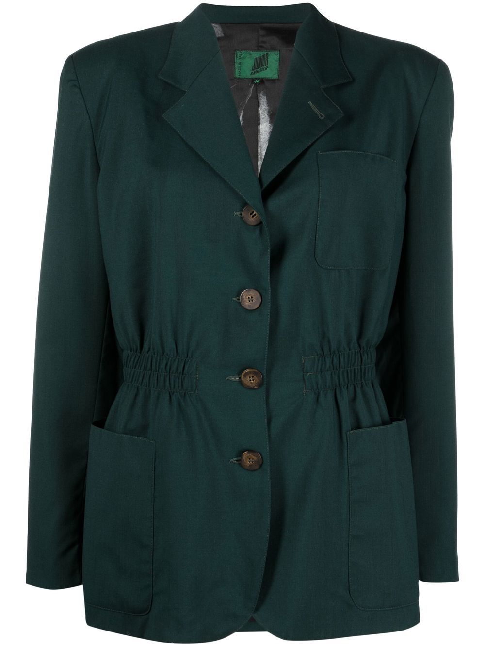 Jean Paul Gaultier Pre-Owned 弹性腰身西装夹克（1990年代典藏款） - 绿色