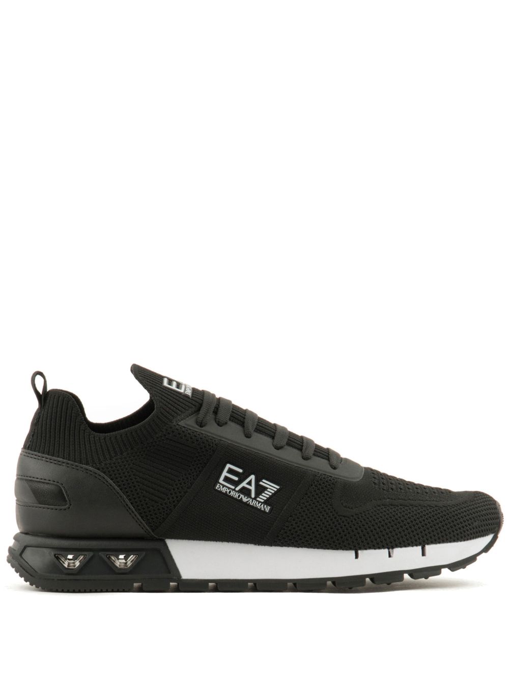 Ea7 Emporio Armani Legacy 针织运动鞋 - 黑色