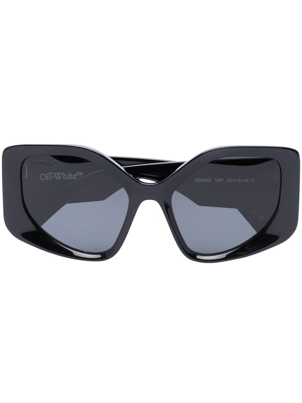 Off-White Eyewear Denver logo印花太阳眼镜 - 黑色
