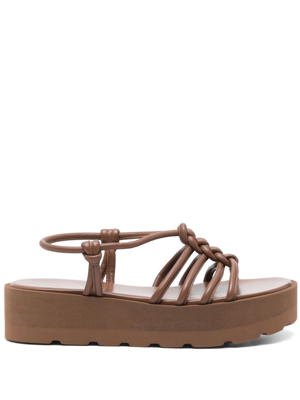 Gianvito Rossi Hebe 低跟凉鞋（4.5厘米） - 褐色