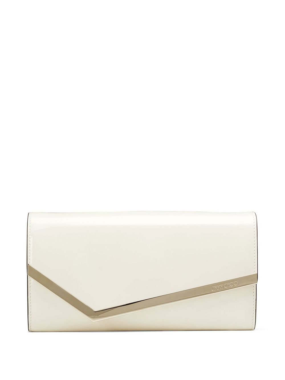 Jimmy Choo Emmie 皮质手拿包 - 白色