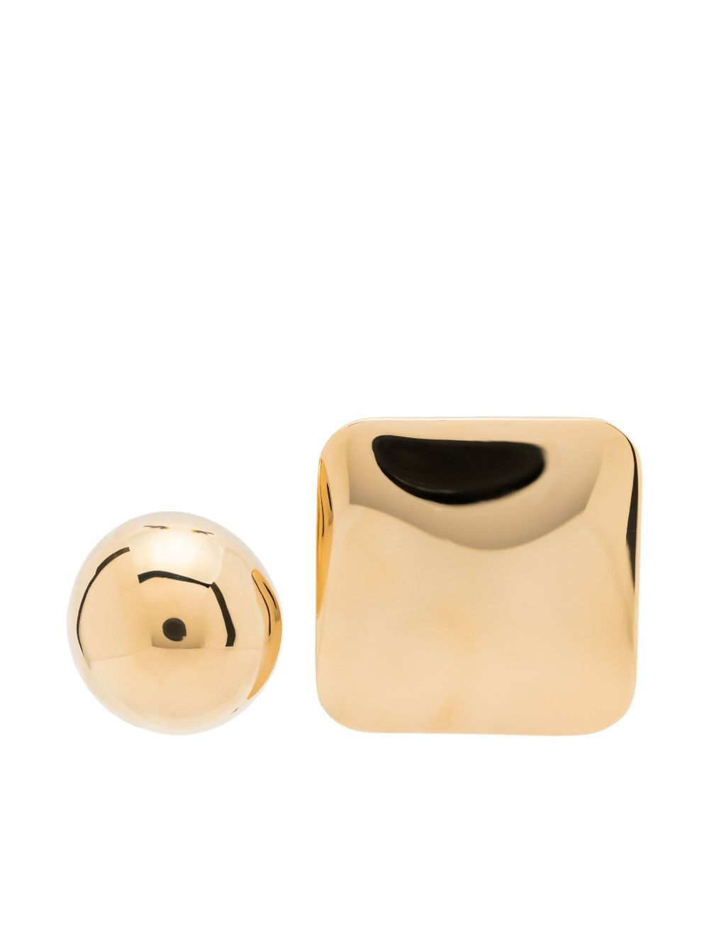 Jacquemus Les Rond Carre 耳环 - 金色
