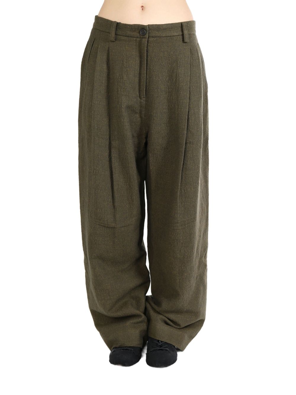 Ziggy Chen tailored trousers - 褐色