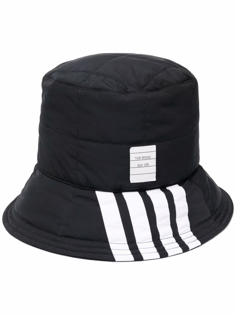 Thom Browne 绗缝渔夫帽 - 黑色