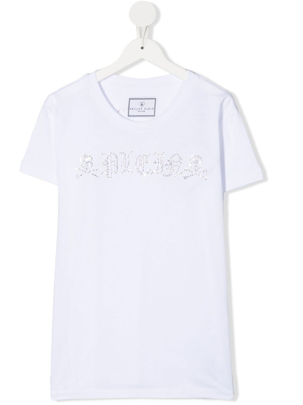 Philipp Plein Junior 缀饰短袖T恤 - 白色