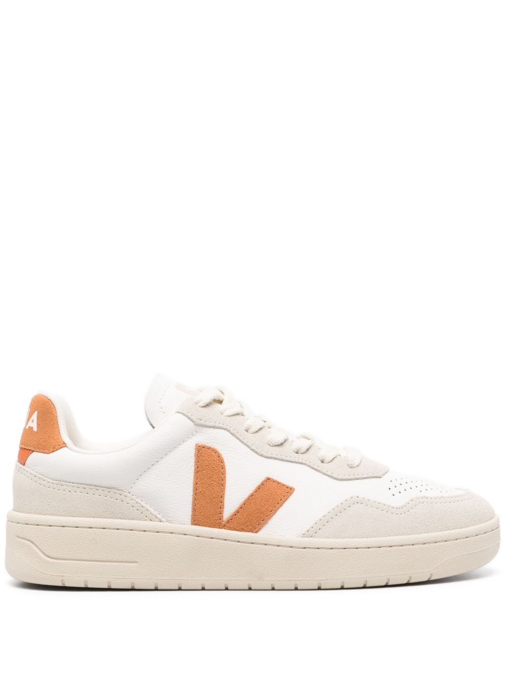 VEJA V-90 皮质运动鞋 - 白色