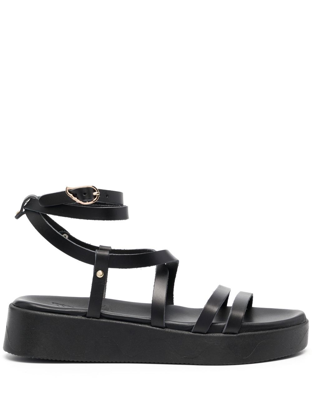 Ancient Greek Sandals Aristea 袢带凉鞋 - 黑色