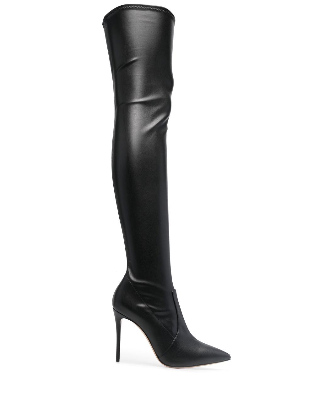 Casadei Julia 高跟及膝靴 - 黑色