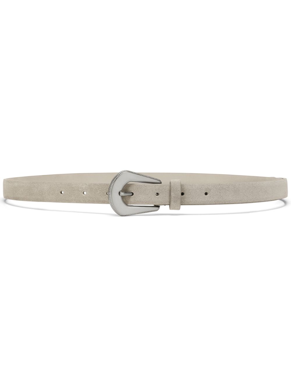 Brunello Cucinelli Monili 珠饰搭链细节腰带 - 褐色