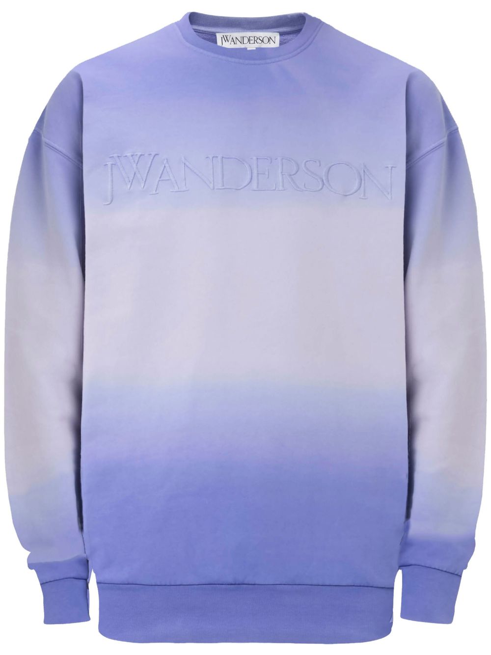 JW Anderson logo刺绣渐色卫衣 - 紫色