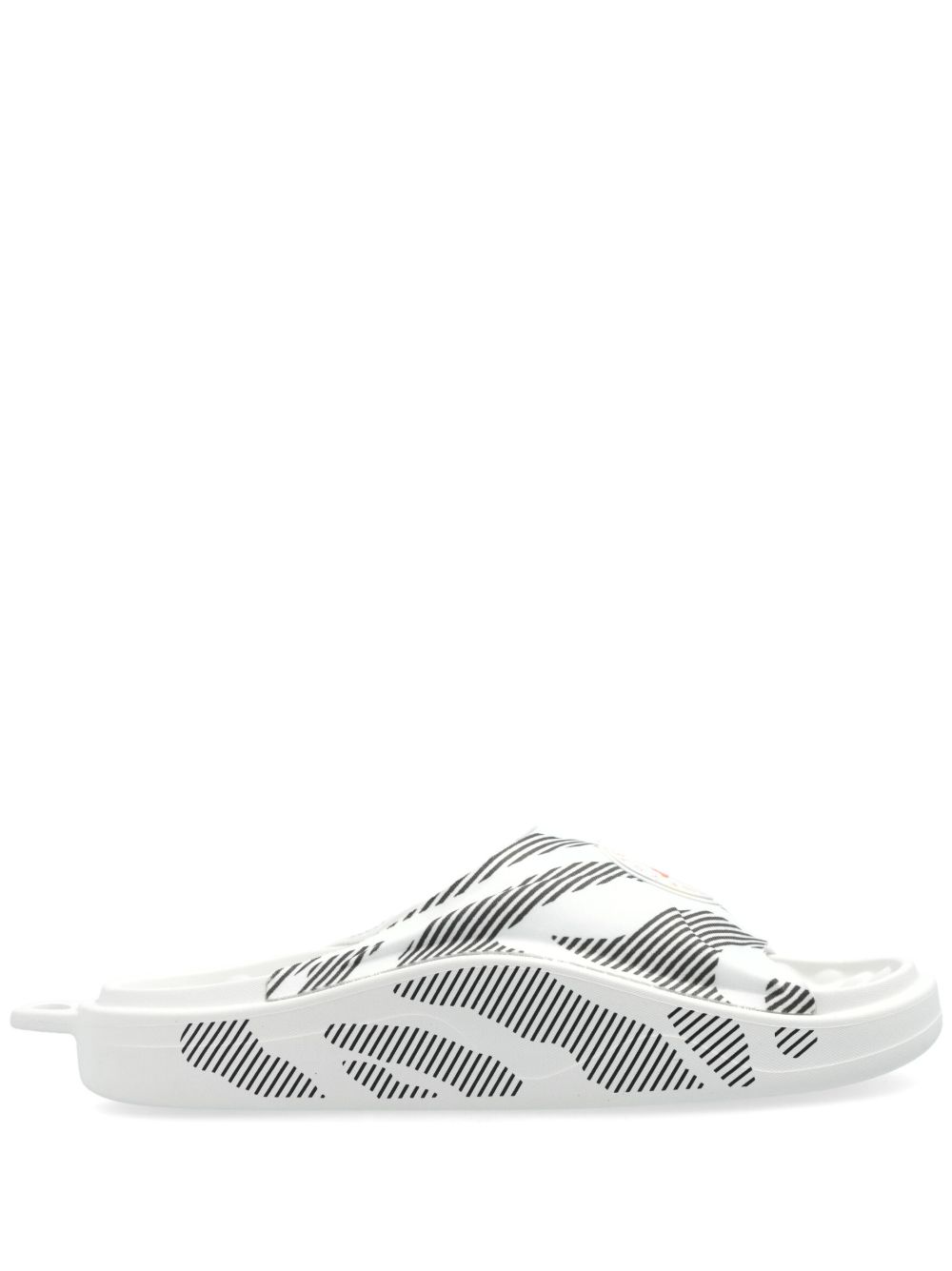 adidas by Stella McCartney logo印花拖鞋 - 白色